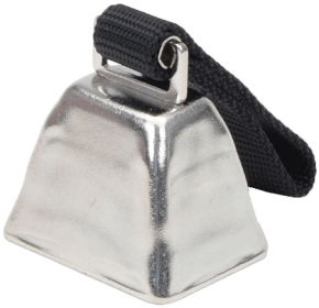 WATER & WOODS Nickel Cow Bell for Dogs S