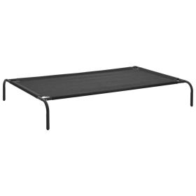 Elevated Dog Bed Black XL Textilene